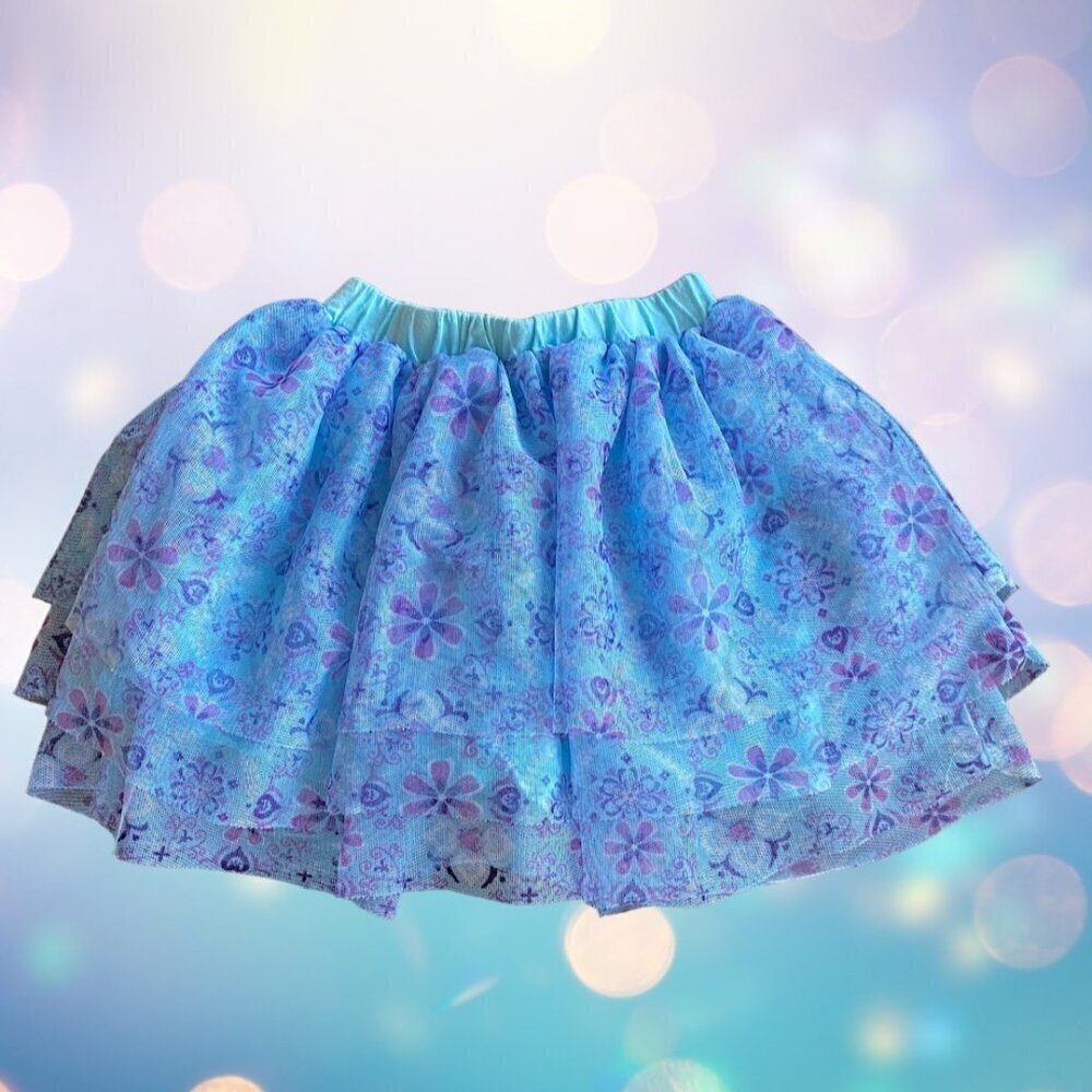 Disney Collection Floral Layered Mesh Skirt